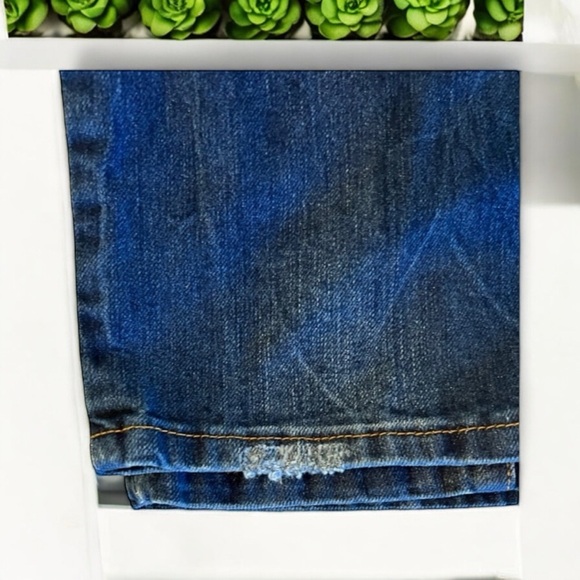 Galliano Women’s Jean Straight Leg Navy Blue Super soft Slightly distressed - Picture 5 of 16